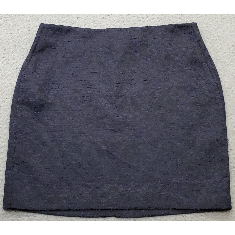 Banana Republic Mini Pencil Skirt Womens 8 Multi Floral Jacquard Lined Back Zip
